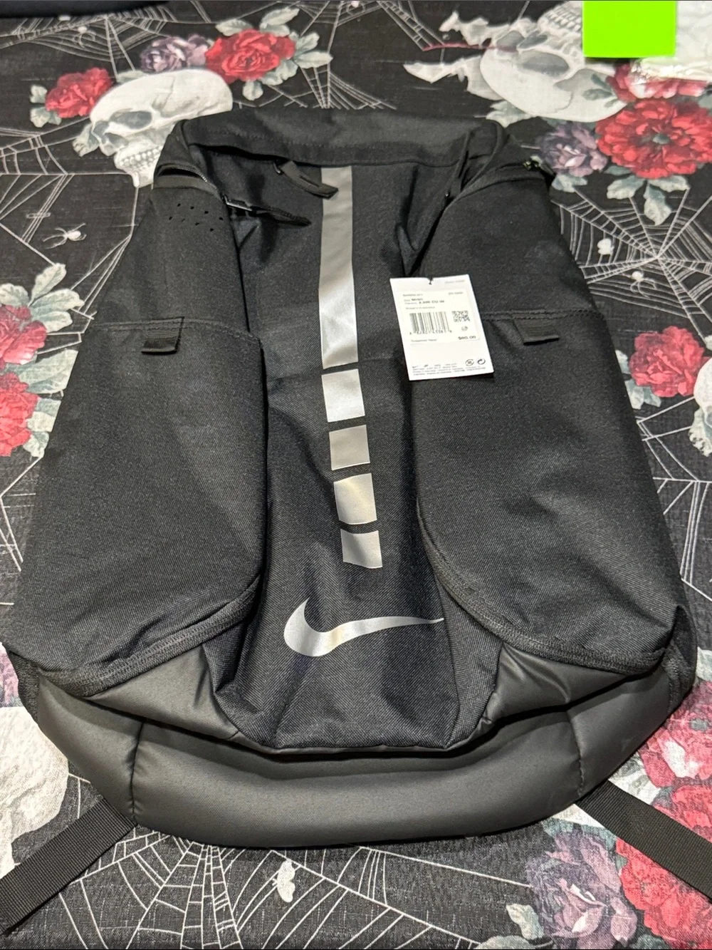 NWT NIKE HOOPS ELITE PRO BLACK METALLIC SILVER BASKETBALL BACKPACK BA5554-001 OS